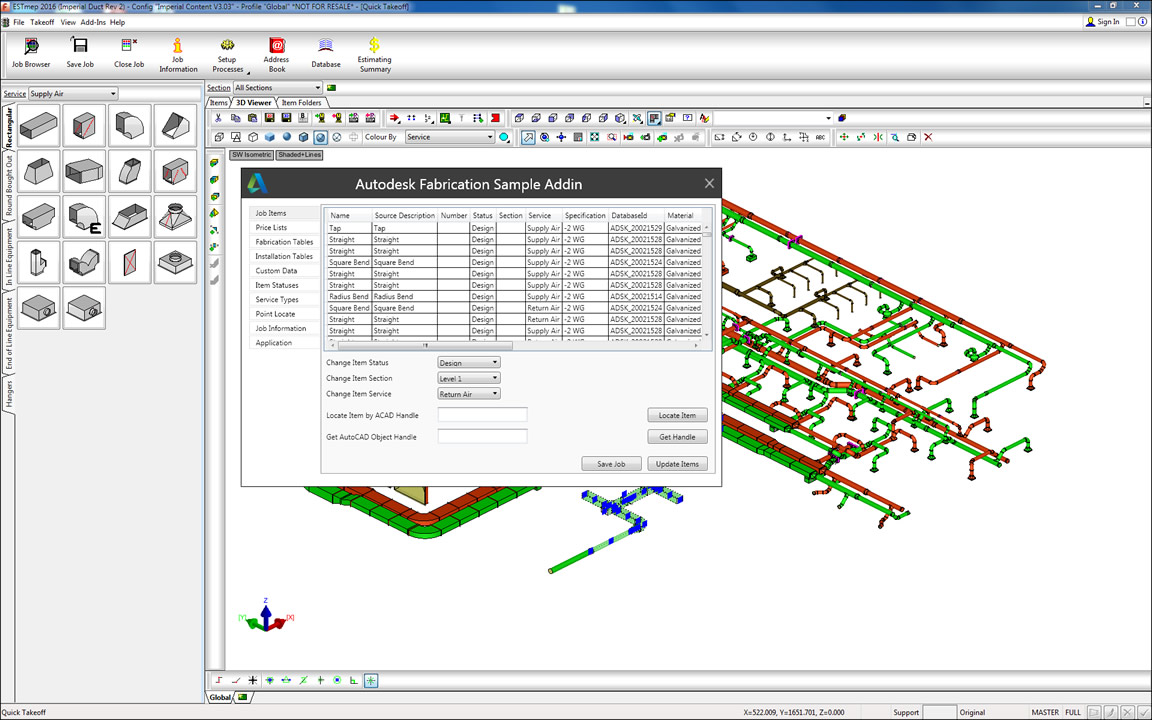 Duct Fabrication Software